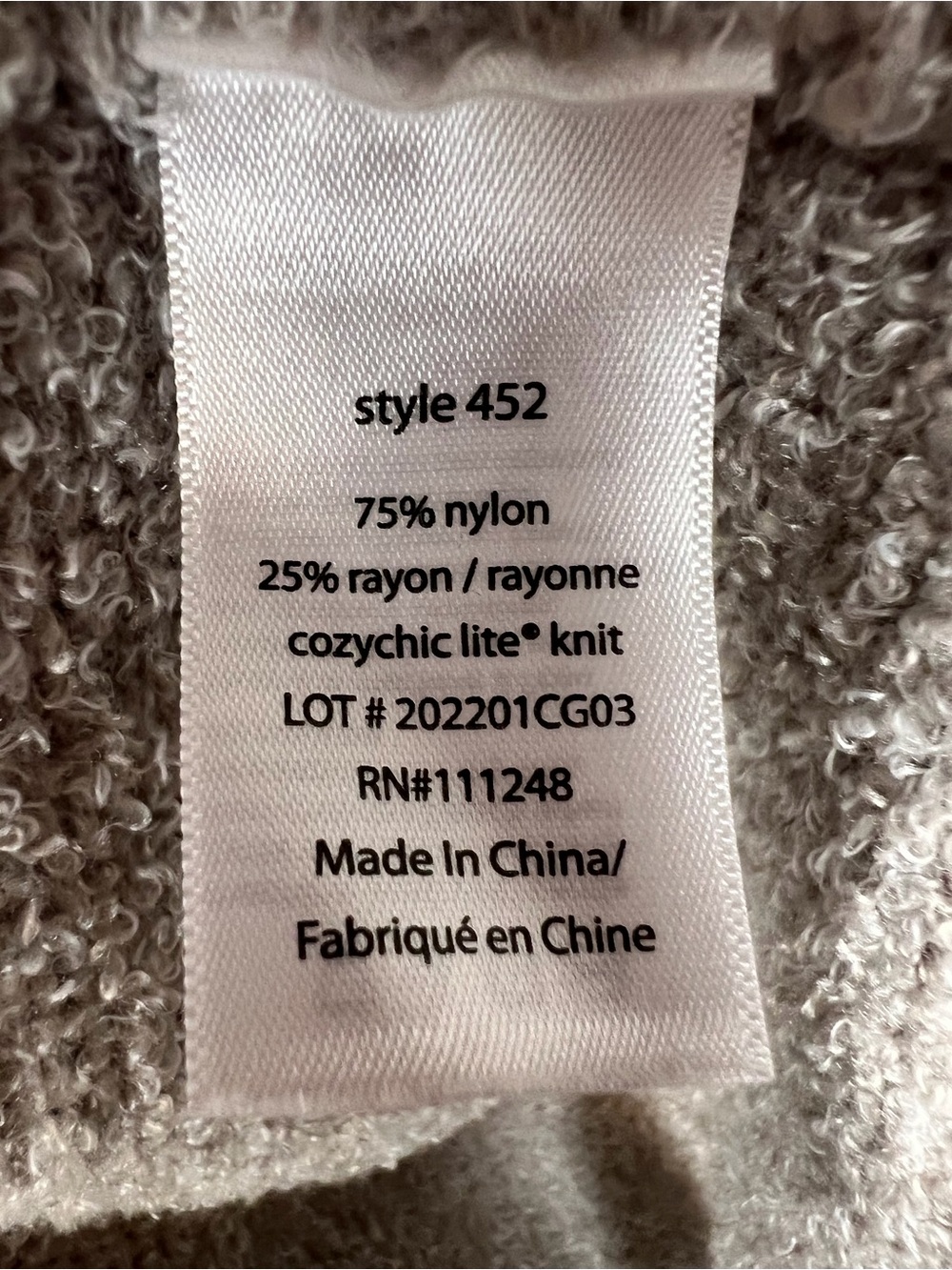 Barefoot Dreams Cozy Open-Front Shawl Collar Cardigan Oatmeal Grey Women’s Size - Picture 6 of 10